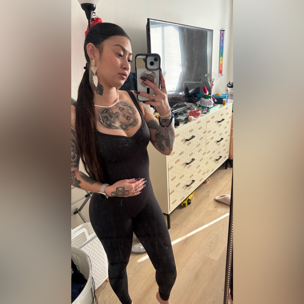 BuffBunny Shape Seamless Bodysuit in Charcoal